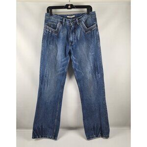 Flypaper Jeans Mens 32x33 Bootcut Medium Wash Flap Pocket
